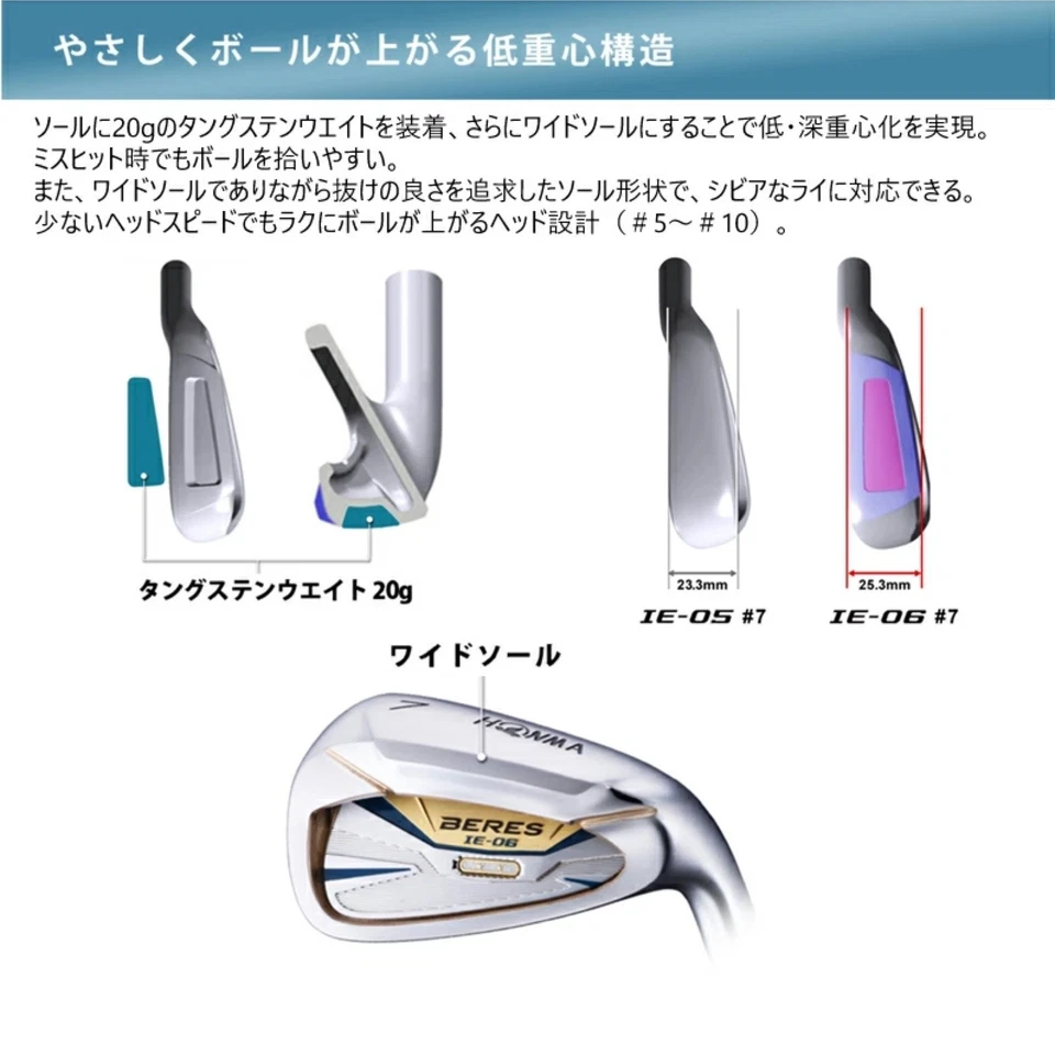 HONMA Golf Beres IE-06 Iron #10 S-Flex ARMRQ X 43 3S 3Star Graphite Shaft RH Men - Image 3 of 4