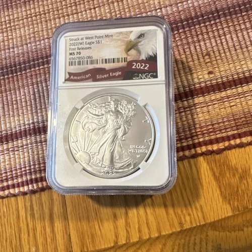 West Point Mint American Silver Eagle NGC MS 70 1 oz Silver 0.999 2022