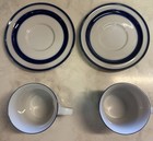 2 Noritake Fjord Cup & Saucer Sets Stoneware Japan Cobalt Blue Band (Lot 3) — photo 4
