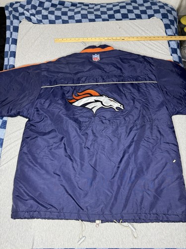 Vintage 90s NFL Proline Reebok Denver Broncos Puffer Jacket Mens XL - Picture 7 of 8