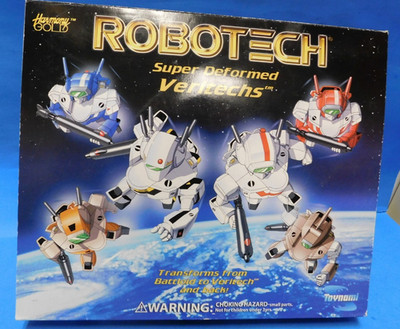 ! RARE ROBOTECH  SUPER DEFROMED VERITECHS CLEAR 521/2000 HARMONY GOLD MIB LOOK!