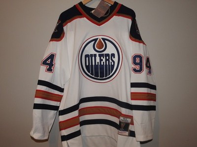 Mitchell & Ness Edmonton Oilers #94 Power Play Hockey Jersey New Mens $225