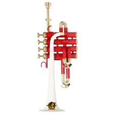 Bb Piccolo Trumpet Brass Instrument | Precision-Crafted Design hard case