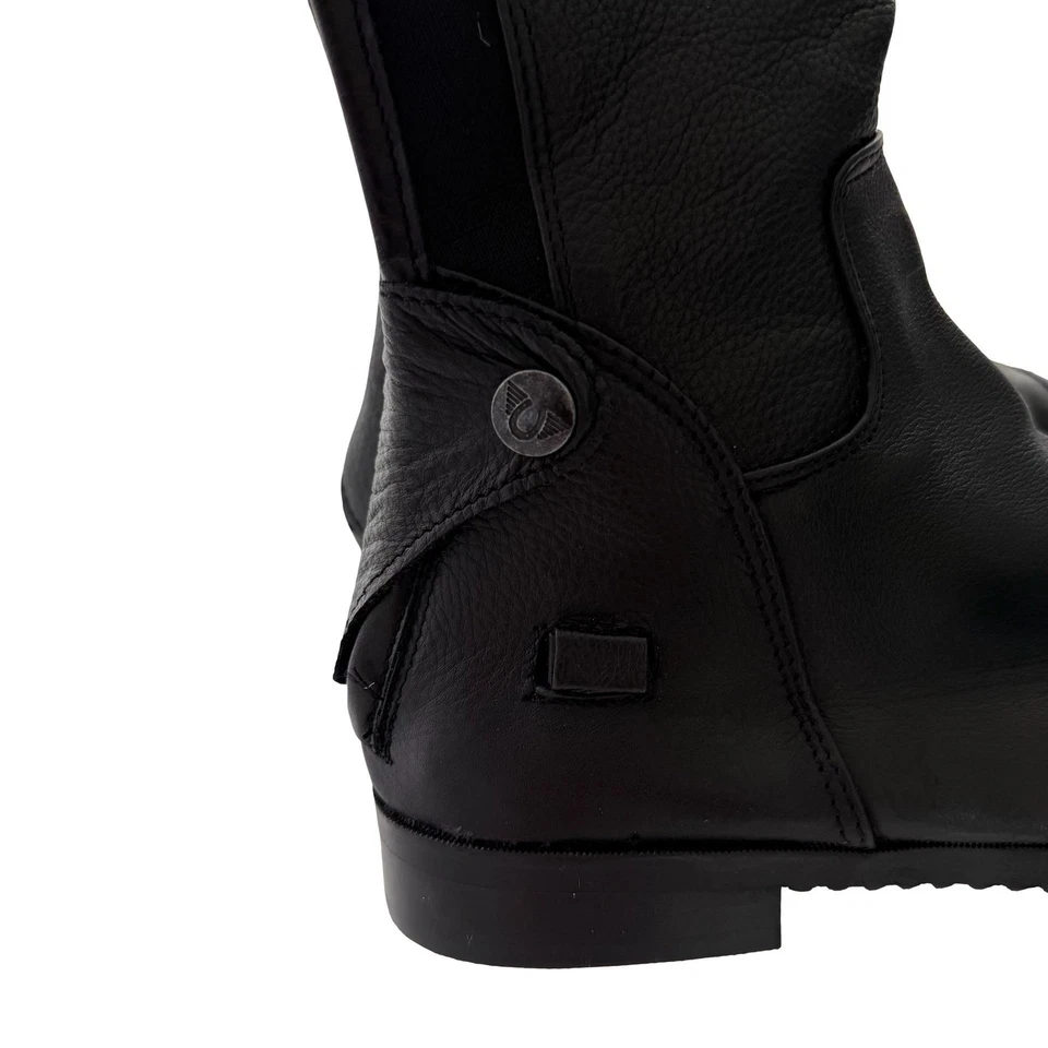 Botas de vestir altas TuffRider Milan de cuero negro para montar ecuestre talla 7 Foto 2 de 4