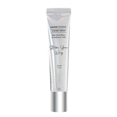 FACESCANADA Strobe Cream Silver 18ml Illuminating & Glowing Makeup Base