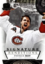 Patrick Roy Montreal Canadien Signature Renditions 2017-18 UD The Cup Blank Back