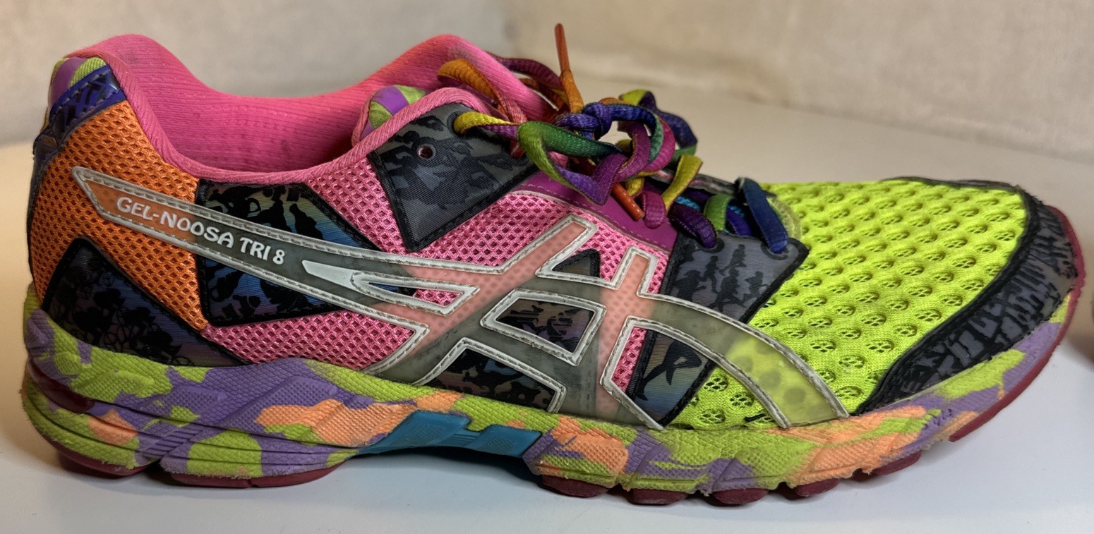 Asics Gel Noosa Tri 8 T356N Women's Sneaker Running Mesh 9.5 Pink Athletic Shoes thumbnail 2