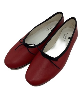 Repetto Flat Ballet Shoes Ribbon EU 37.5 US 7.5 Red Authentic