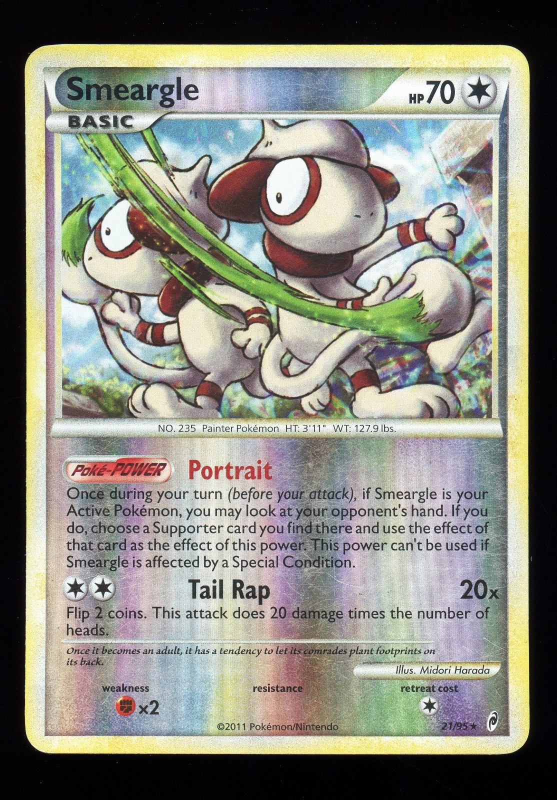 Smeargle 21/95 Call of Legends Reverse Holo LP