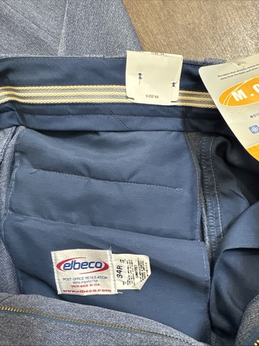 Vtg NWT Elbeco UniForm Postal Pants Mens Unisex Sz 34 Winter - Picture 3 of 8