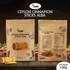 Fresh Organic Ceylon Cinnamon Alba 5" Sticks- Premium True Cinnamon Sri Lanka