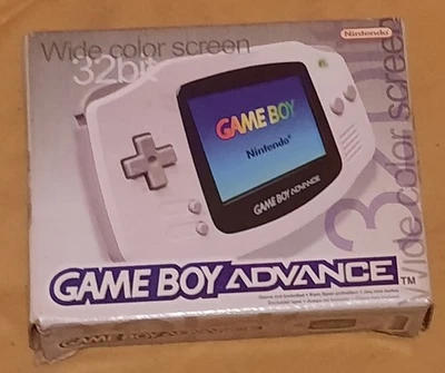 vrai console GAME BOY ADVANCE blanche en BOITE notice COMPLET blanc