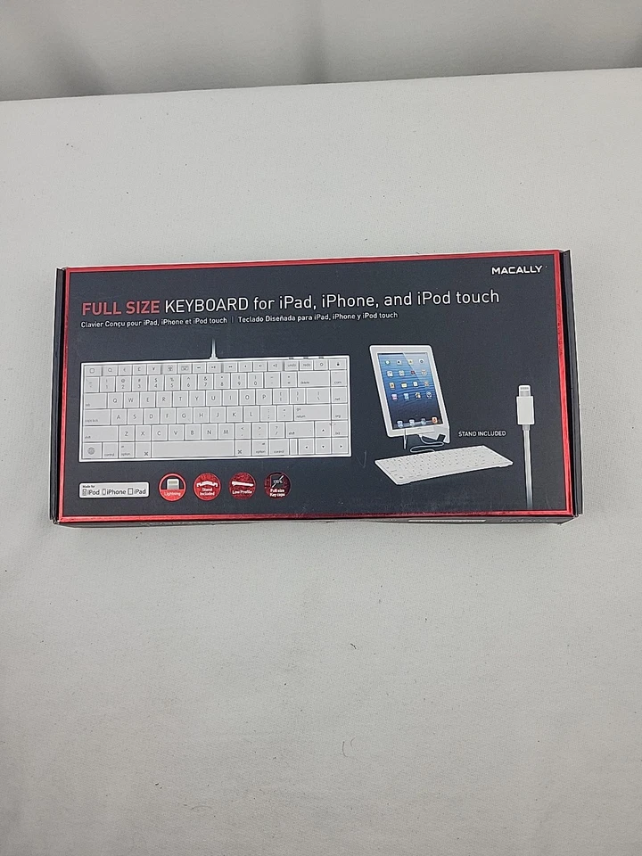 Keyboard for iPad, iPhone, iPod Touch, Work Office School Travel Carry Bag Tools - Image 2 of 4