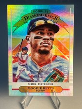 2019 Panini Donruss Mookie Betts #1 Diamond Kings Season Stat Line Holo /333