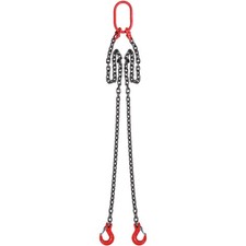 5/16" x 5' Chain Sling 2 Legs G80 Lifting Chain with Grab Hooks 6600 lbs