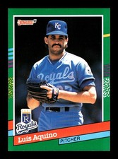 LUIS AQUINO ⚾ 1991 Donruss Baseball #718 Kansas City Royals