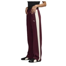 PUMA T7 Always On Straight Track Pants Womens Red Casual Athletic Bottoms 629797