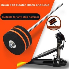 1PCS Black Felt Bass Drum Beater Kick Drum Beater Hammer Head Felt Pads