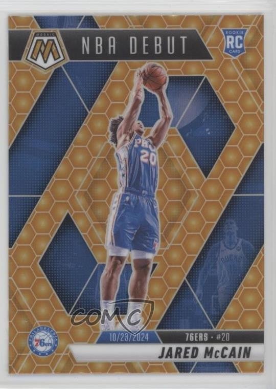 2024-25 Panini Mosaic NBA Debut Honeycomb Prizm Jared McCain #263 Rookie RC 1b7p