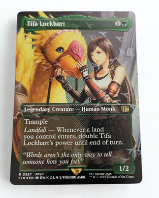 Tifa Lockhart (Borderless) (Chocobo Track Foil) Final Fantasy Foil English Card