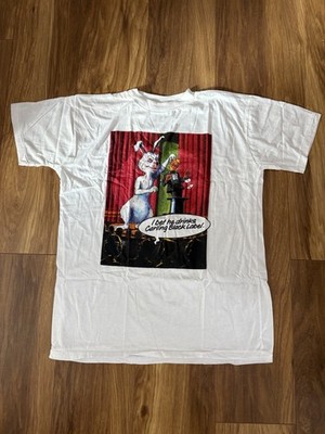 Vintage 90s I Bet He Drinks Carling Black Label Promo Single Stitch T-Shirt 2XL