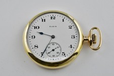 1920 Elgin 15 Jewel Hunting Gold Filled Pocket Watch  WATCH424
