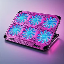 Base Refrigerante para Port tiles con 6 N cleos y Ventiladores Silenciosos