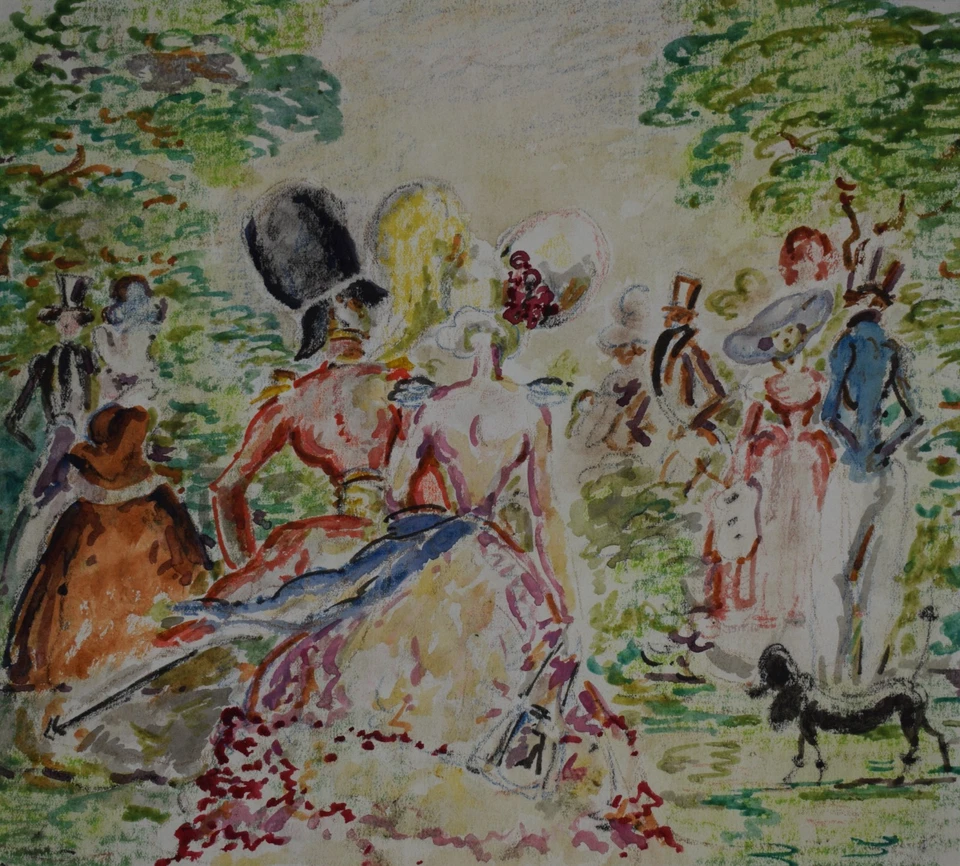 The Guests arrive. Original illustration by the listed artist Harold Hope Read - image 3 of 4