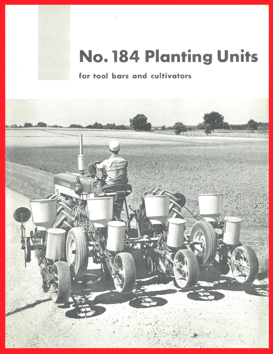 farmars market②見本 IH McCormick 184 Seed Planter Unit Sales Brochure Farmall Cub