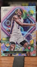 2023-24 Topps Cosmic Chrome - Tyrese Maxey #96 Nucleus Refractor 