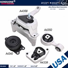 Kit de montaje de transmisión de motor de 4 piezas para Nissan Altima 2007-2017 sedán base 2,5 L