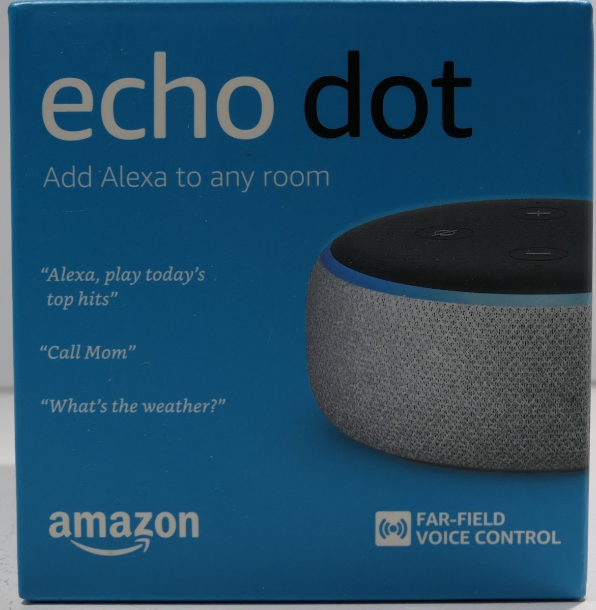 Amazon Echo Dot 3rd Gen Smart Speaker Heather Gray (D9N29T) for