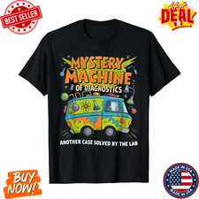 Funny Lab Week 2025 Retro Mystery Machine Diagnostics Unisex T-Shirt Size S-5XL