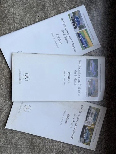 E W210 Preisliste 1998&1999&2000 Mercedes Benz Broschüre