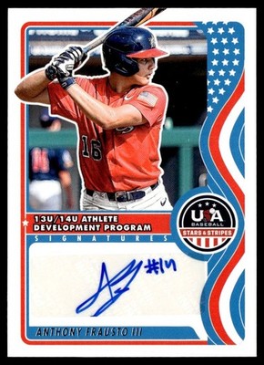 2025 Panini USA Baseball Stars & Stripes Auto Anthony Frausto III #NTS-AF