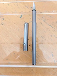 vtg Steel Ct Montblanc Slimline SL Fountain Pen Steel F Flex Nib