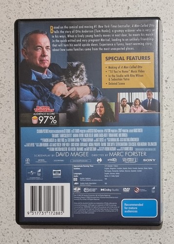 A Man Called Otto DVD 2022 Region 4+2 Pal Tom Hanks Rachel Keller Drama Comedy - Picture 2 of 6