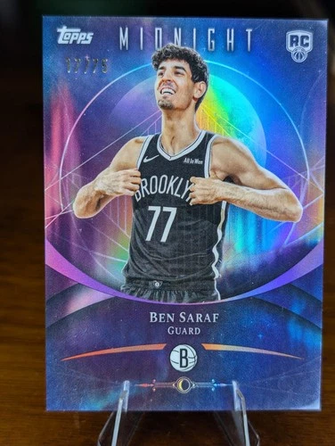 🔥 RC HIT🔥 Topps 2025-26 Midnight Ben Saraf RC #86 Dusk /75 Brooklyn Nets