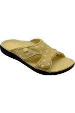 Spenco Orthotic Slide Sandals Kholo Dot Yellow