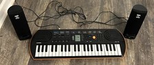 Casio SA-76 44 key Electric Syntheser, JBL Speakers, EarBuds, Cords and Connects