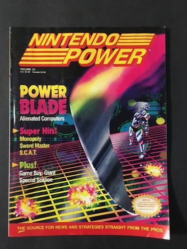 Nintendo Power Magazin April 1991 Band 23 Power Blade mit Poster - Bild 1 von 2