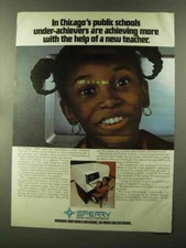 1973 Sperry Univac Computer Ad - Chicago's Schools