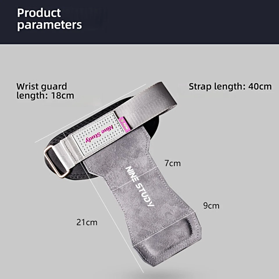 Высококачественные адаптируемые стильные наручные перчатки для подтягивания для тяжелой атлетики - Изображение 2 из 4