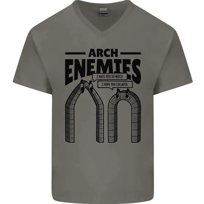 Arch Enemies lustiges Architect Builder Herren T-Shirt V-Ausschnitt Baumwolle