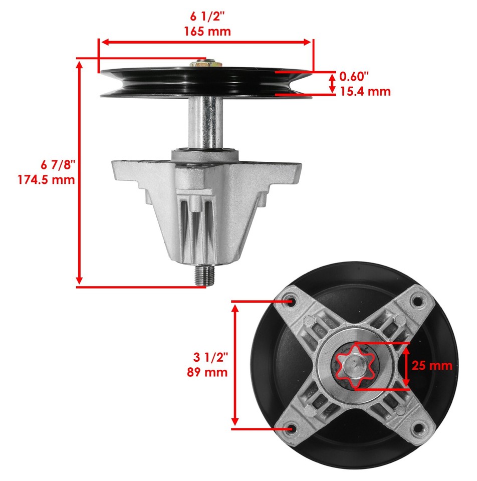 REPL BLADE SPINDLE ASSEMBLY MTD CUB CADET 918-0142 918-0138 618-0142 918-0142C e