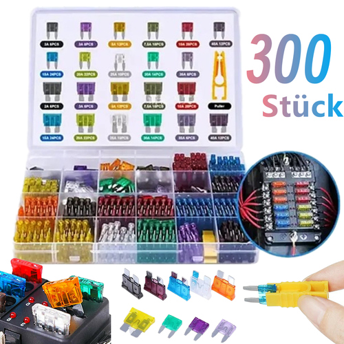 DAOKAI Auto Sicherungen 40A - 12 Stück | Geschlitzte Patronensicherungen Für Kfz