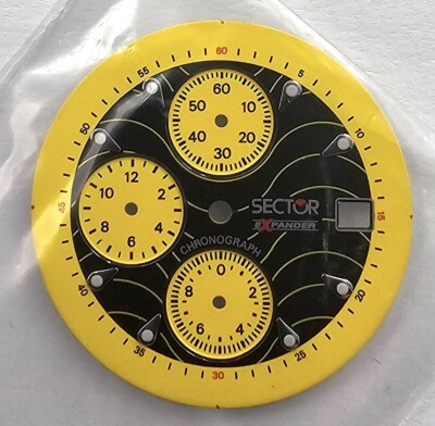 Cadran De Montre Vintage Sector Expander Chronographe - Sphère, Référence 5215332026, Neuf Sans étiquette