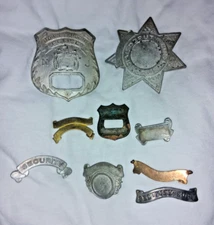 Novelty Badge unknown parts Town of union police NJ-NEWARK-DEPUTY-bergen county