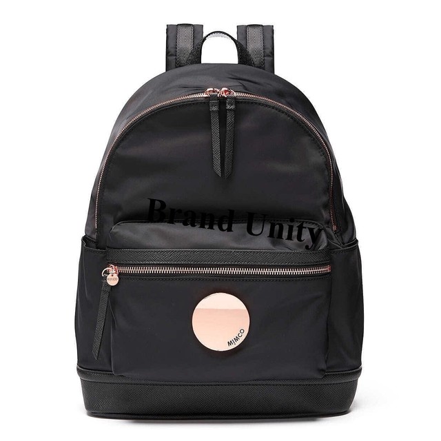Mimco Splendiosa Black Rose Gold Backpack Rucksack Bag Authentic for