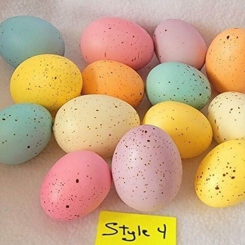 Assorted Easter Egg Designs, 12 per Set, YOU CHOOSE, Hanging / Basket Filler NEW - Picture 12 of 18